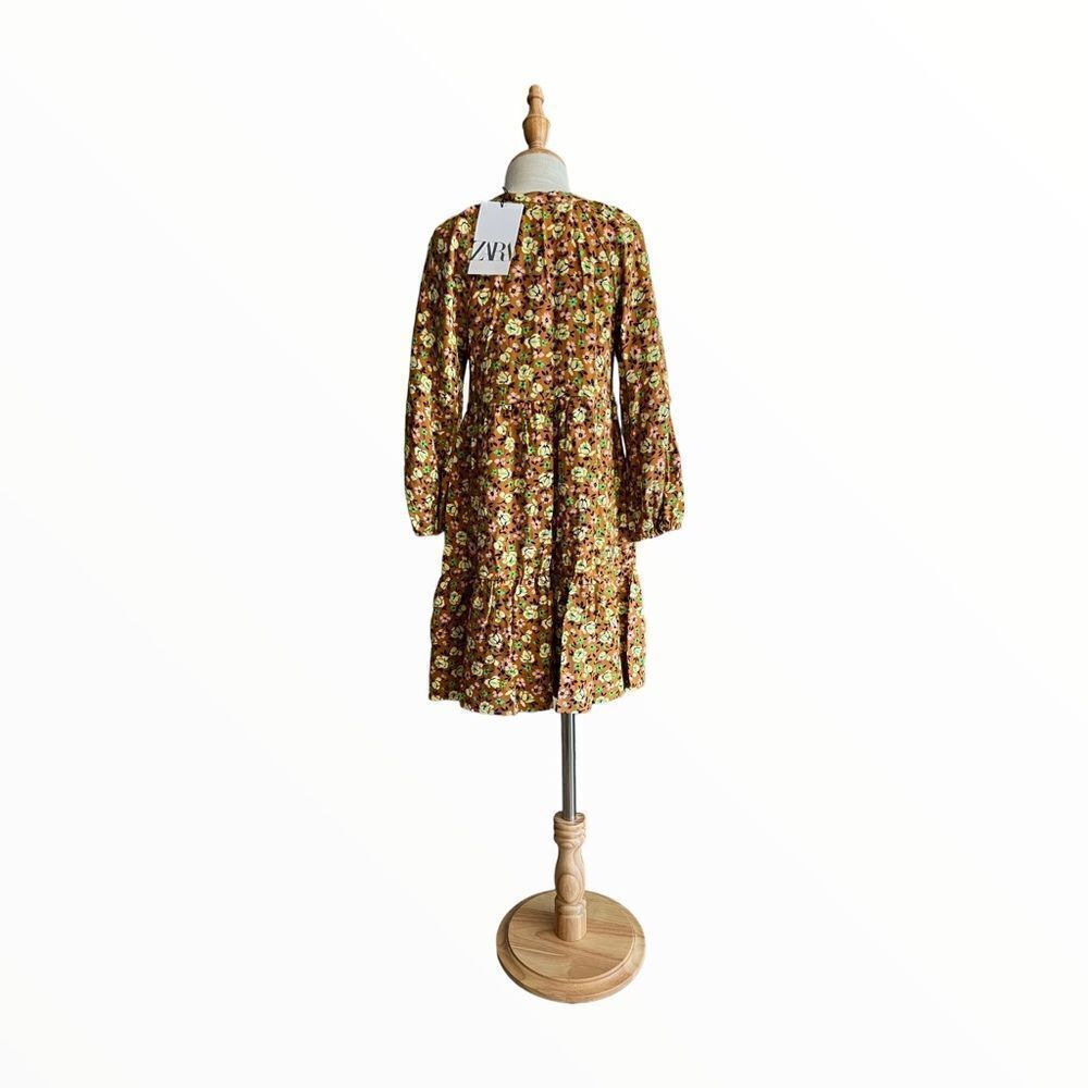 ZARA Kids | Ocher | FLORAL DRESS - Picture 7 of 11